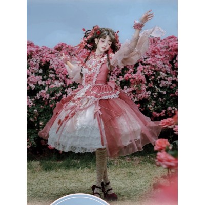 Bramble Rose Glazed Flower Stream OPs(Reservation/4 Colours/Full Payment Without Shipping)